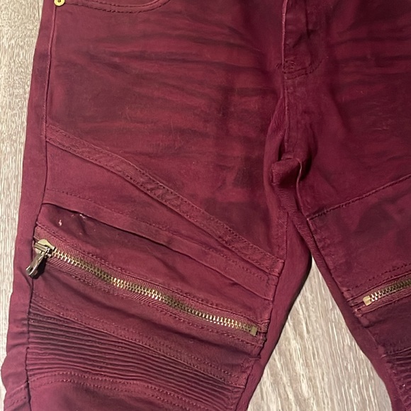 8ighth Dstrkt Distressed Moto Biker Jeans 32 x 32 - Picture 7 of 10